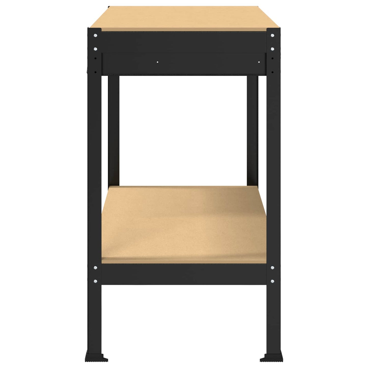 Banco da lavoro con cassetto Nero 114 x 54 x 91 cm
