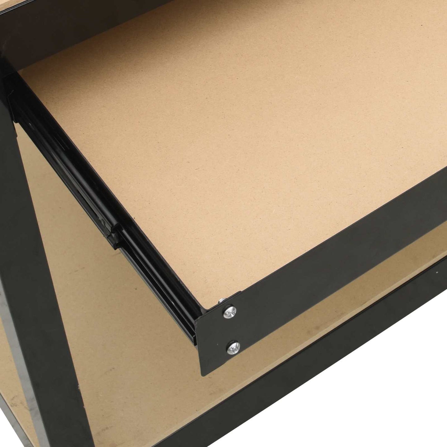 Banco da lavoro con cassetto Nero 81 x 41 x 145 cm | homemem39