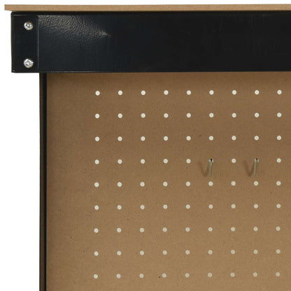 Banco da lavoro con cassetto Nero 81 x 41 x 145 cm