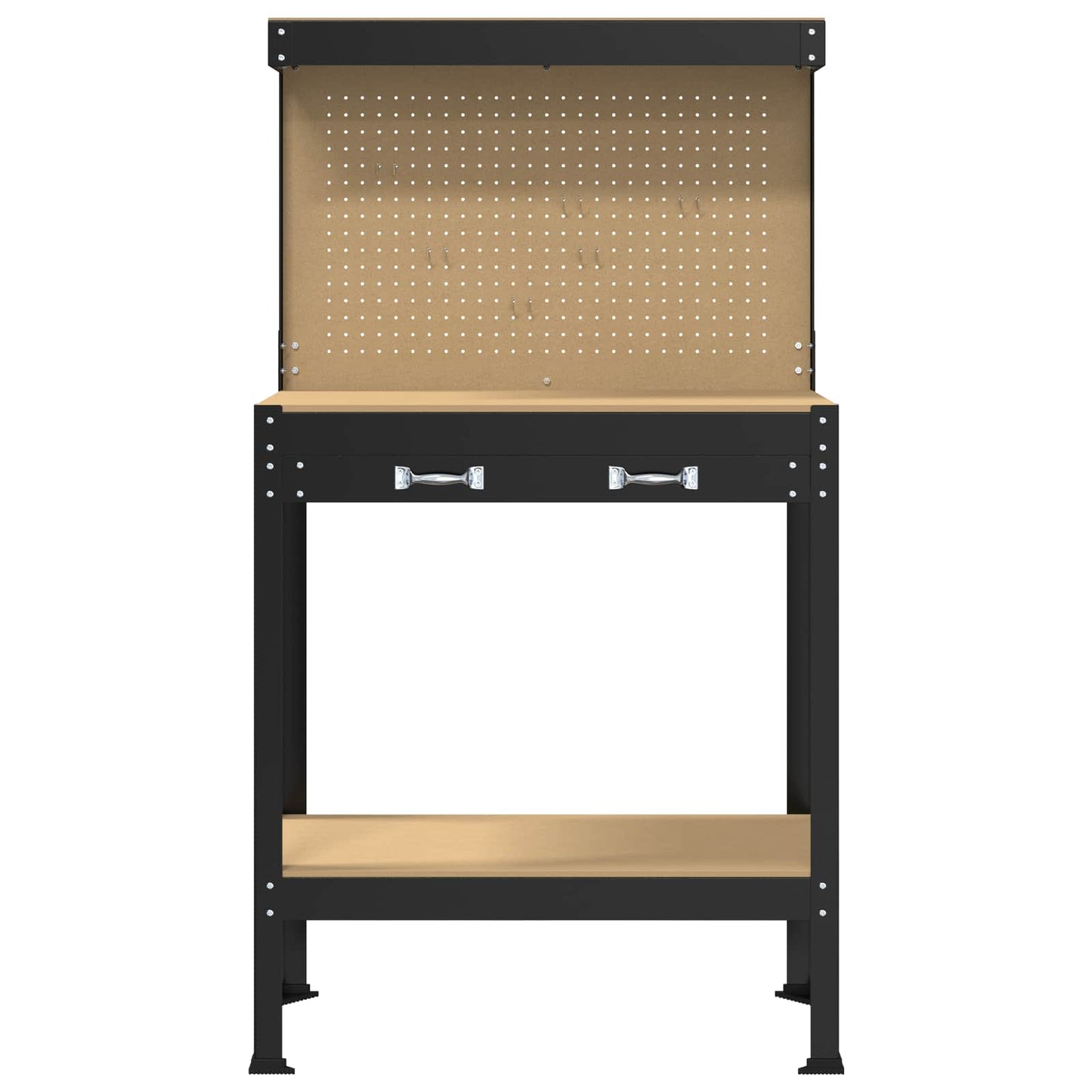 Banco da lavoro con cassetto Nero 81 x 41 x 145 cm | homemem39