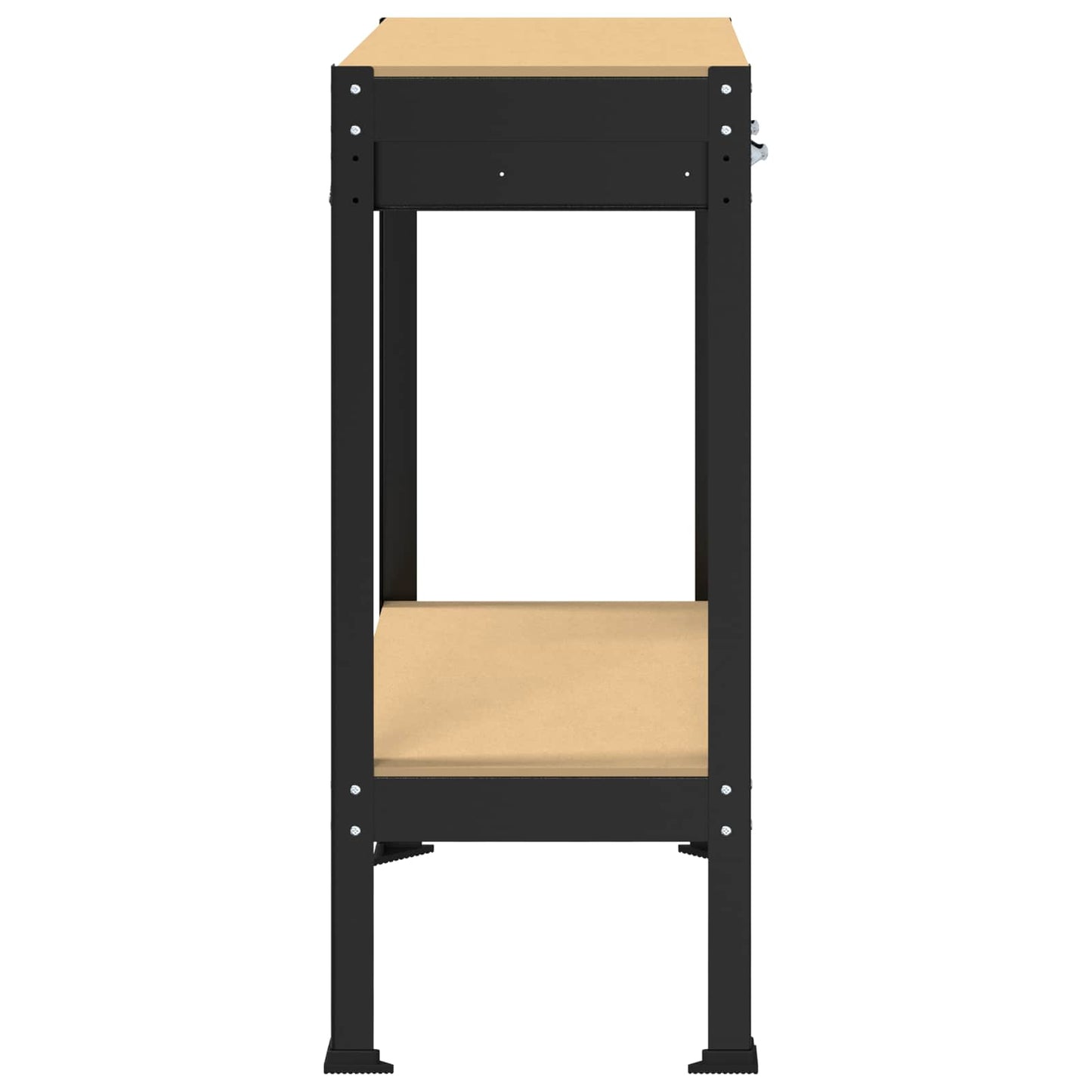 Banco da lavoro con cassetto Nero 80 x 40 x 91 cm | homemem39