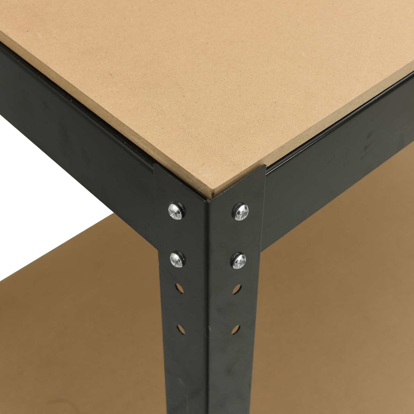 Banco da lavoro con lo scaffale Nero 81 x 41 x 91 cm | homemem39