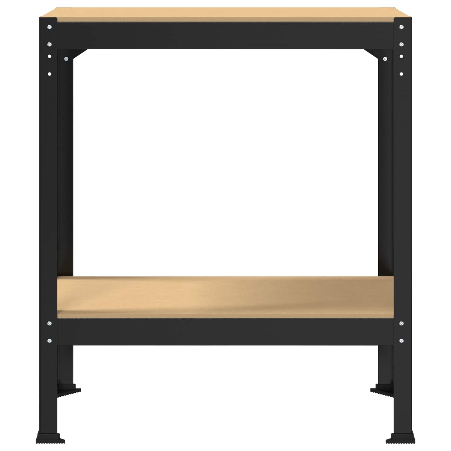Banco da lavoro con lo scaffale Nero 81 x 41 x 91 cm | homemem39