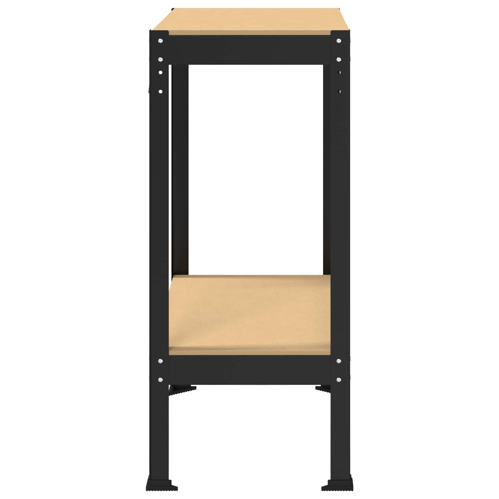 Banco da lavoro con lo scaffale Nero 81 x 41 x 91 cm | homemem39