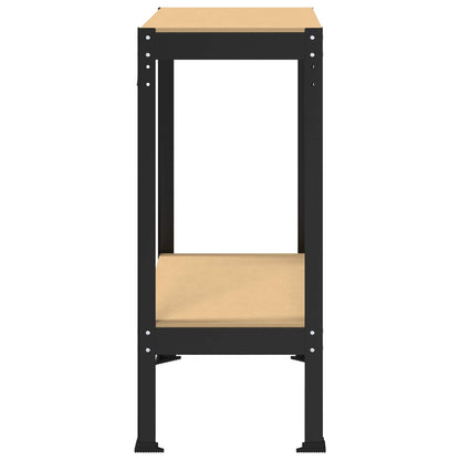 Banco da lavoro con lo scaffale Nero 81 x 41 x 91 cm | homemem39
