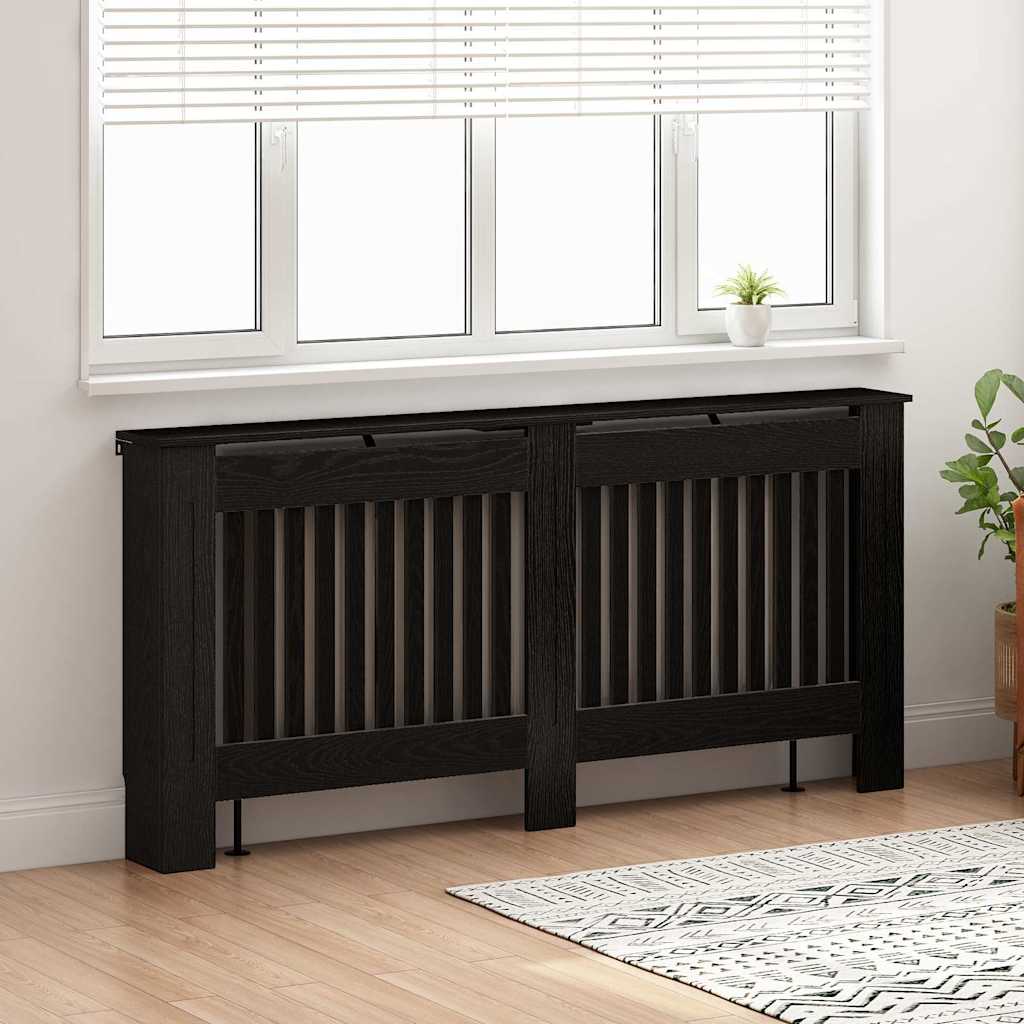 Copertura per radiatori Rovere Nero 172 x 19 x 81,5 cm | homemem39