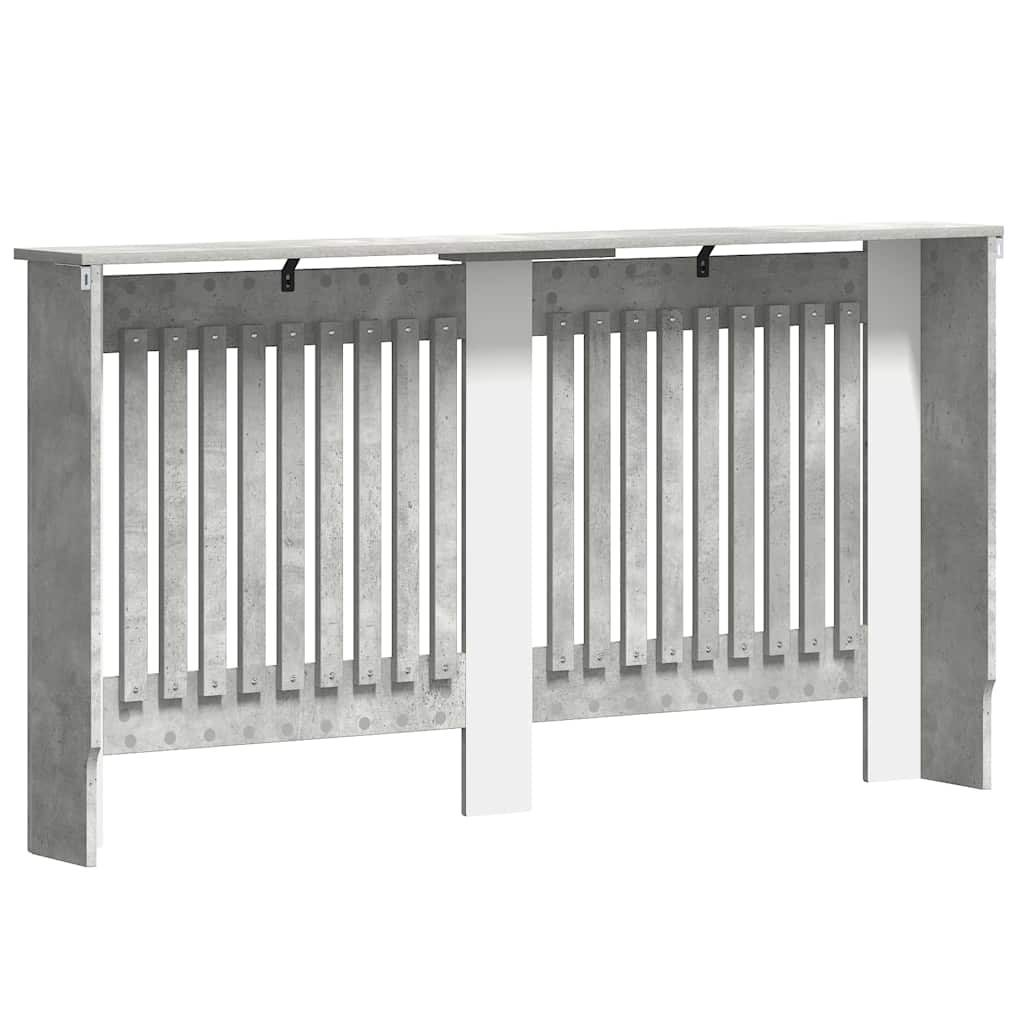 Copertura per radiatori Grigio cemento 152 x 19 x 81,5 cm | homemem39