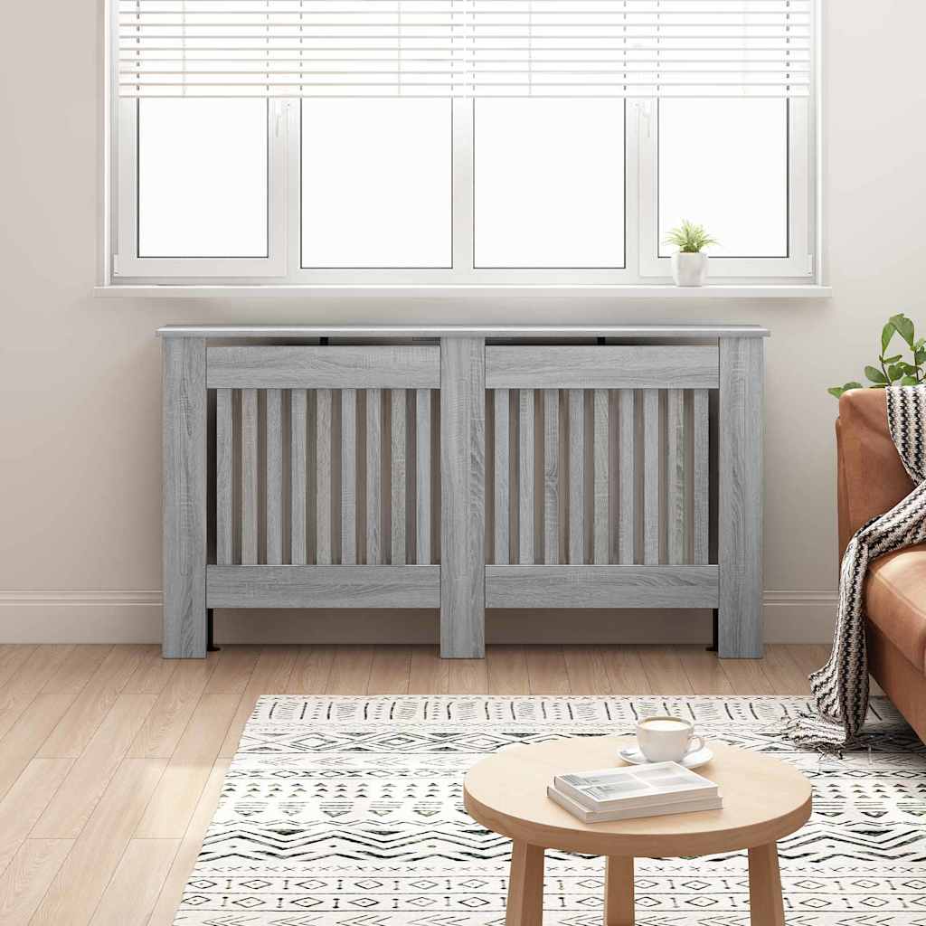 Copertura per radiatori Grigio Sonoma 152 x 19 x 81,5 cm