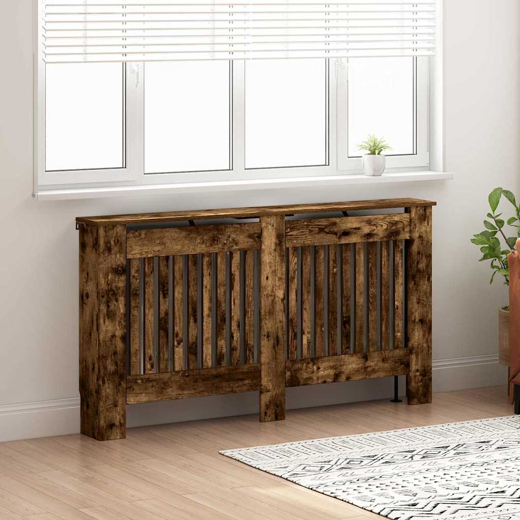 Copertura per radiatori Rovere fumé 152 x 19 x 81,5 cm | homemem39