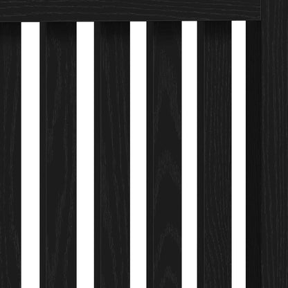 Copertura per radiatori Rovere Nero 152 x 19 x 81,5 cm | homemem39