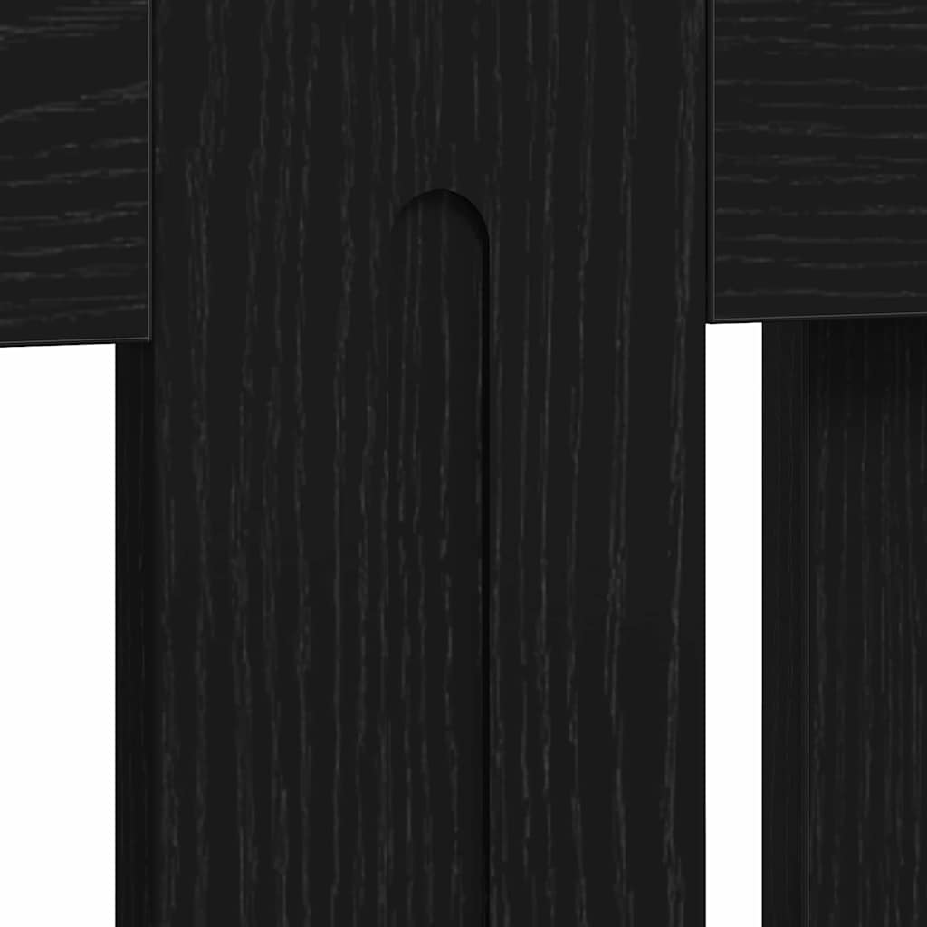 Copertura per radiatori Rovere Nero 152 x 19 x 81,5 cm | homemem39