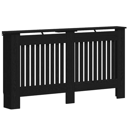 Copertura per radiatori Rovere Nero 152 x 19 x 81,5 cm | homemem39