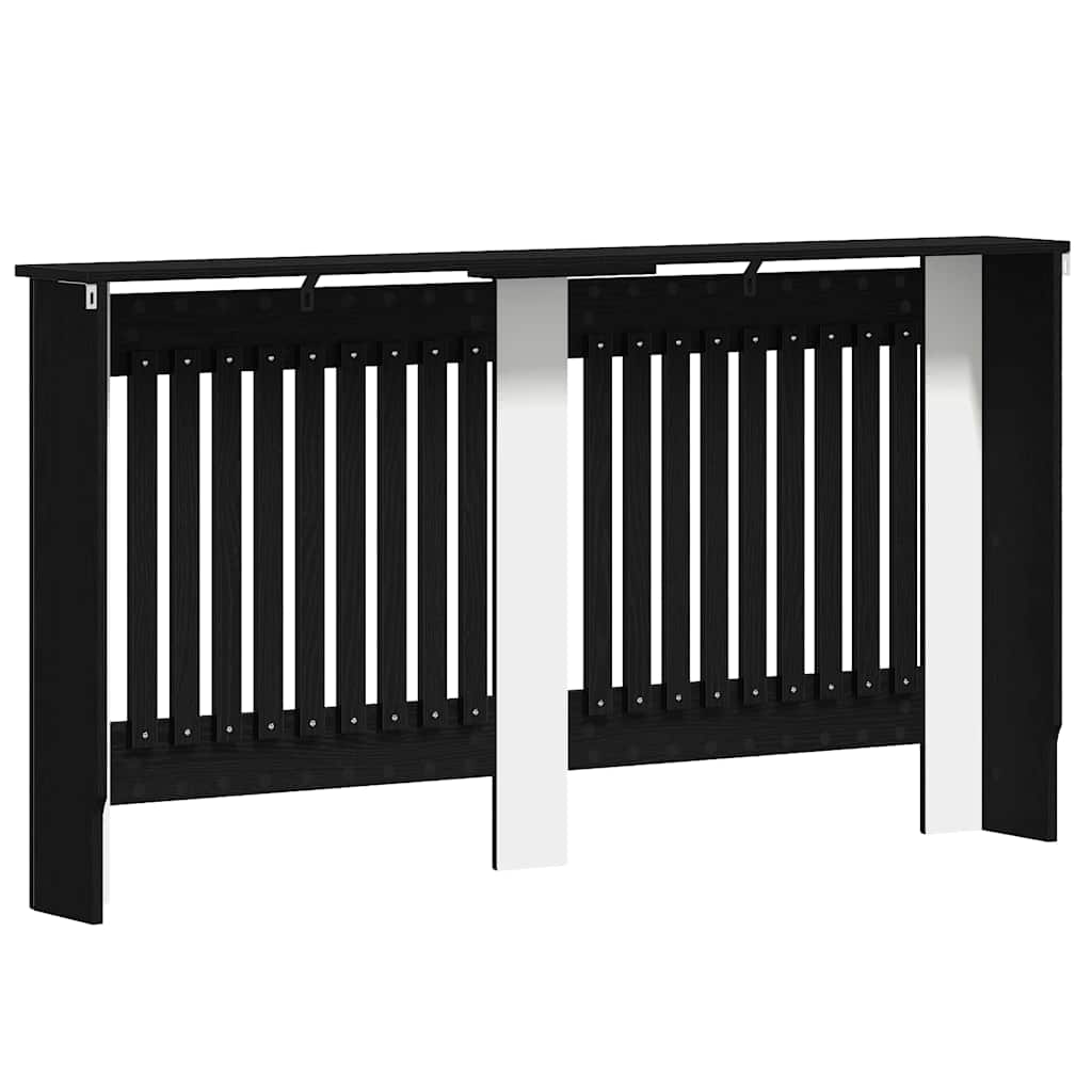 Copertura per radiatori Rovere Nero 152 x 19 x 81,5 cm | homemem39