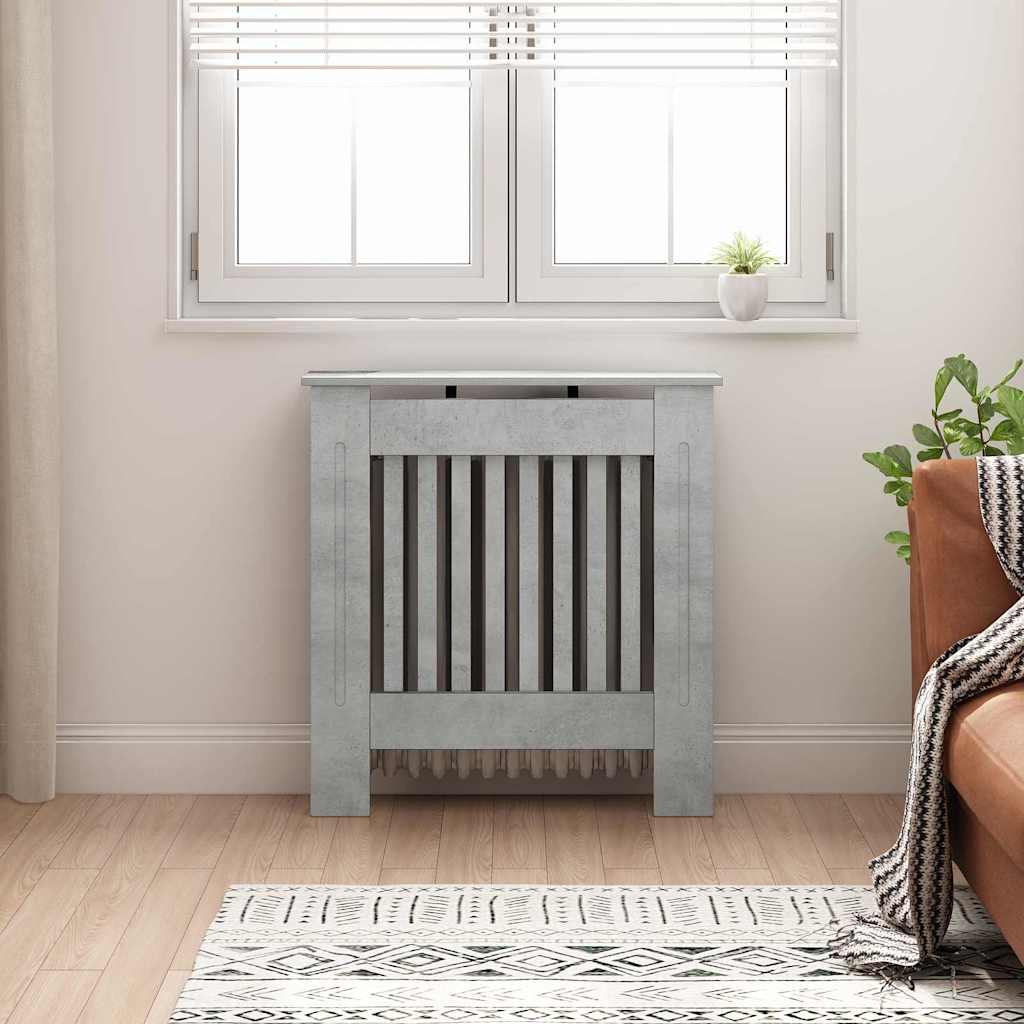 Copertura per radiatori Grigio cemento 78 x 19 x 81,5 cm | homemem39