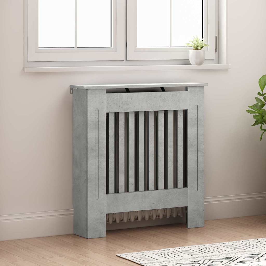 Copertura per radiatori Grigio cemento 78 x 19 x 81,5 cm | homemem39