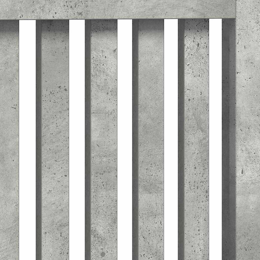 Copertura per radiatori Grigio cemento 112 x 19 x 81,5 cm