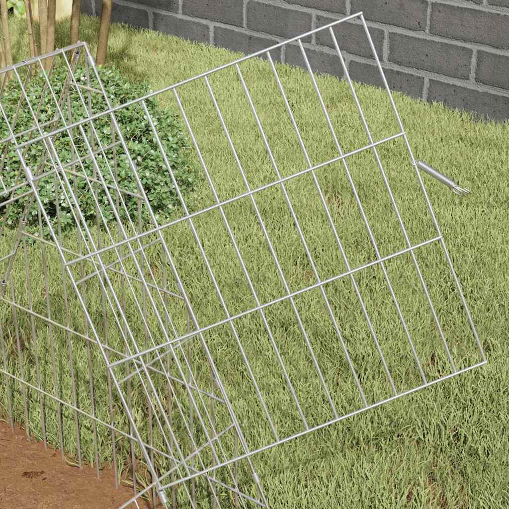 Gabbia per Conigli Argento 215 x 55 x 55 cm Acciaio zincato | homemem39