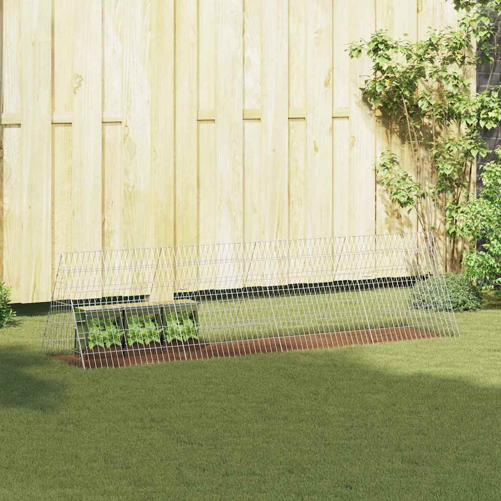Gabbia per Conigli Argento 215 x 55 x 55 cm Acciaio zincato | homemem39