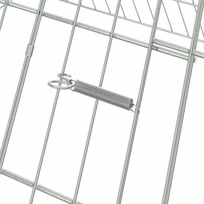 Gabbia per Conigli Argento 110 x 100 x 85 cm Acciaio zincato | homemem39