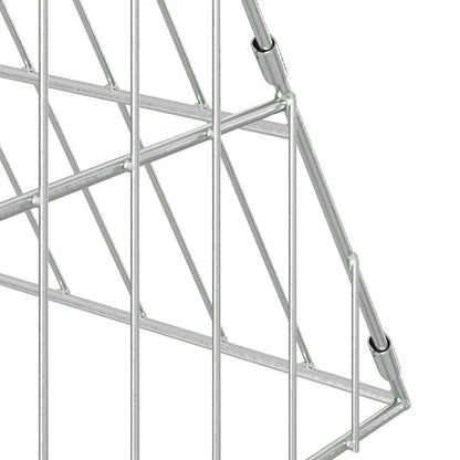 Gabbia per Conigli Argento 110 x 100 x 85 cm Acciaio zincato