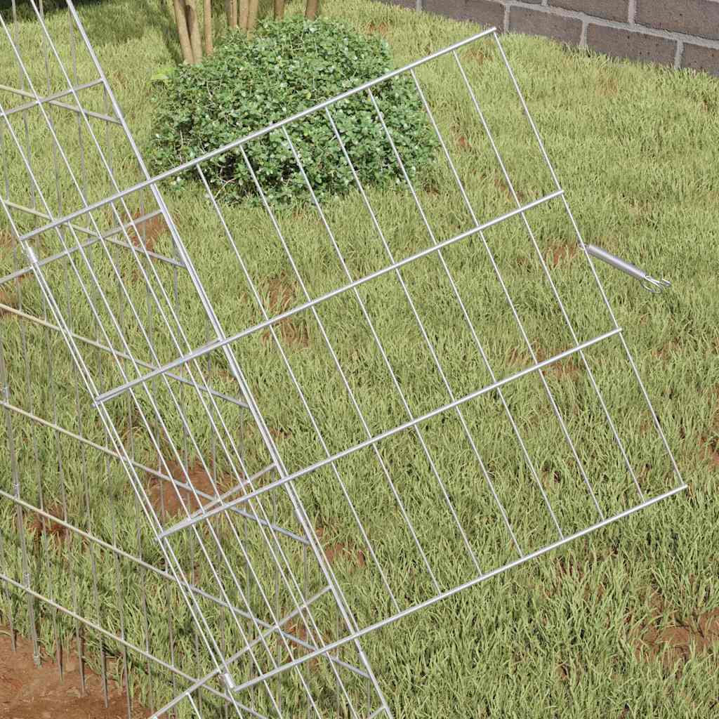 Gabbia per Conigli Argento 110 x 100 x 85 cm Acciaio zincato | homemem39