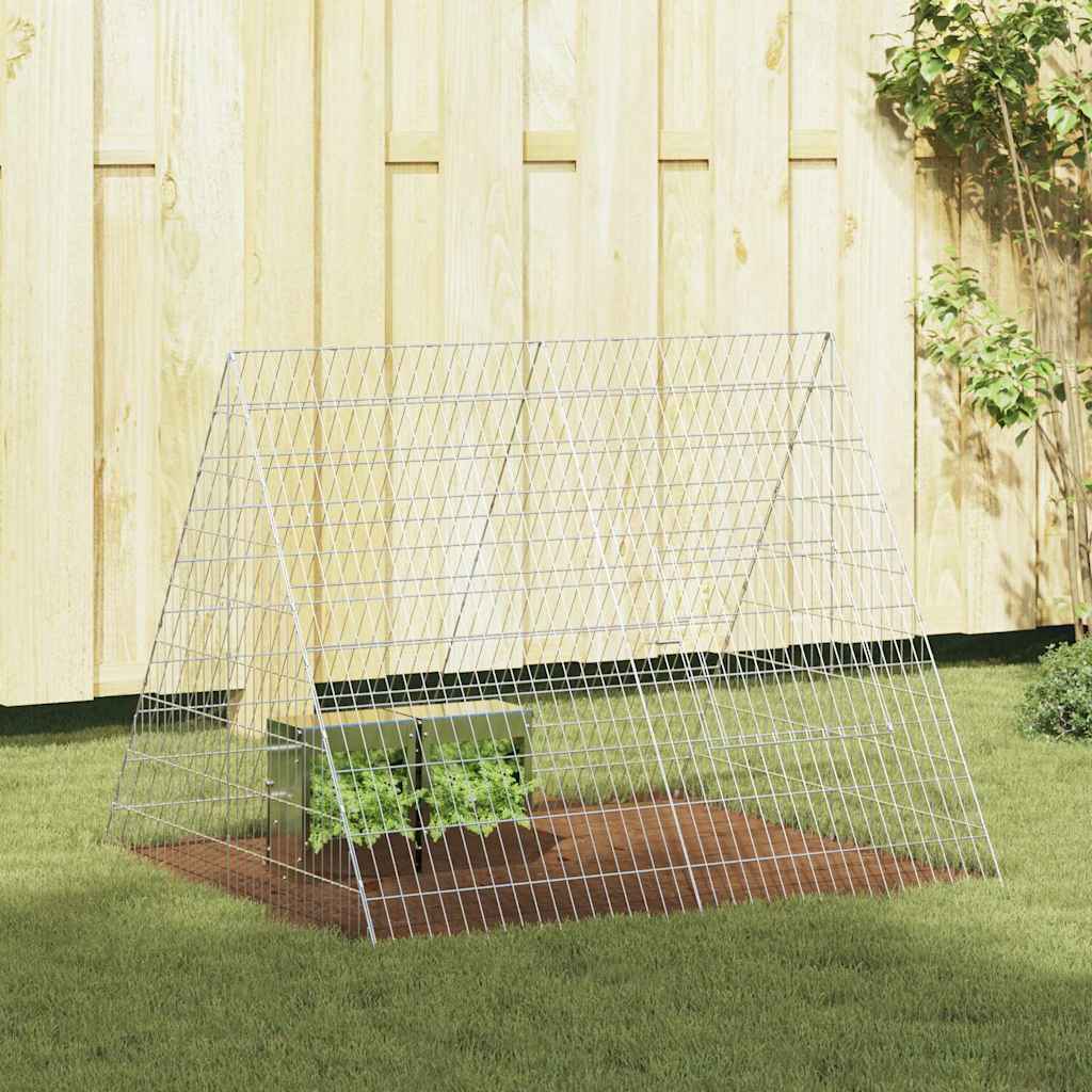 Gabbia per Conigli Argento 110 x 100 x 85 cm Acciaio zincato | homemem39
