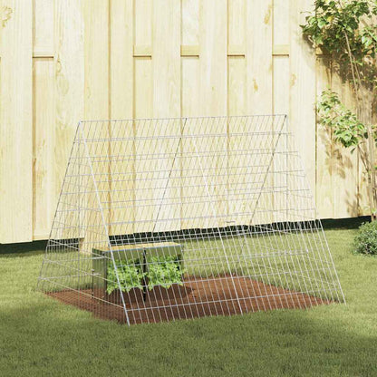 Gabbia per Conigli Argento 110 x 100 x 85 cm Acciaio zincato | homemem39