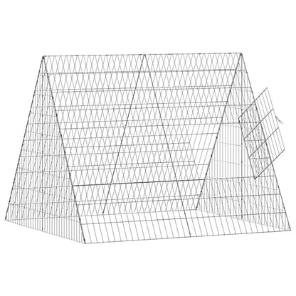 Gabbia per Conigli Argento 110 x 100 x 85 cm Acciaio zincato