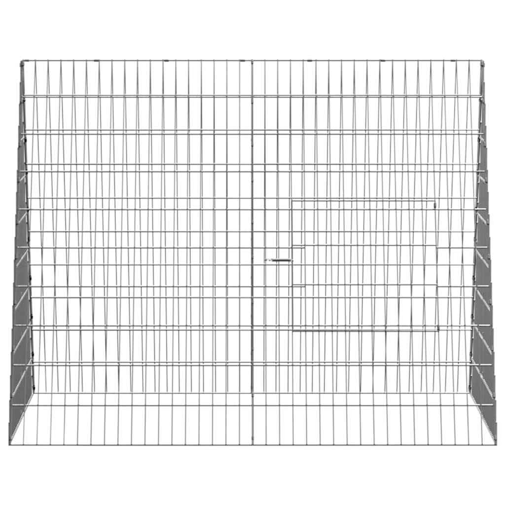 Gabbia per Conigli Argento 110 x 100 x 85 cm Acciaio zincato | homemem39