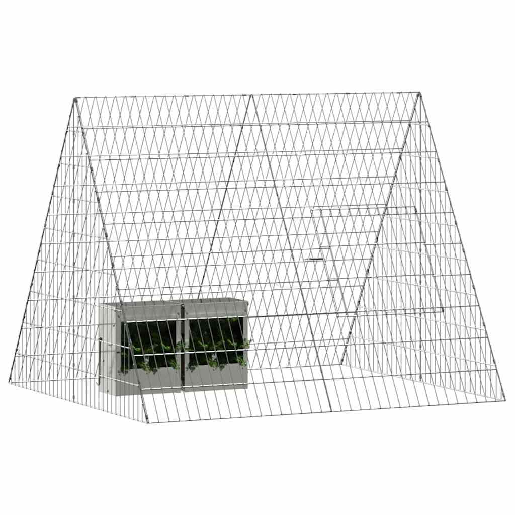 Gabbia per Conigli Argento 110 x 100 x 85 cm Acciaio zincato | homemem39