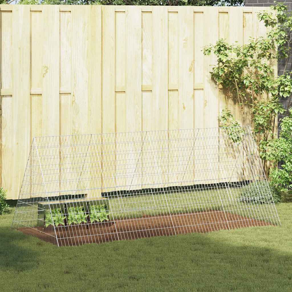 Gabbia per Conigli Argento 215 x 100 x 85 cm Acciaio zincato | homemem39