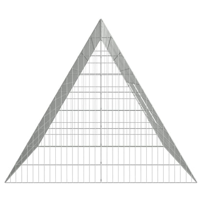 Gabbia per Conigli Argento 215 x 100 x 85 cm Acciaio zincato