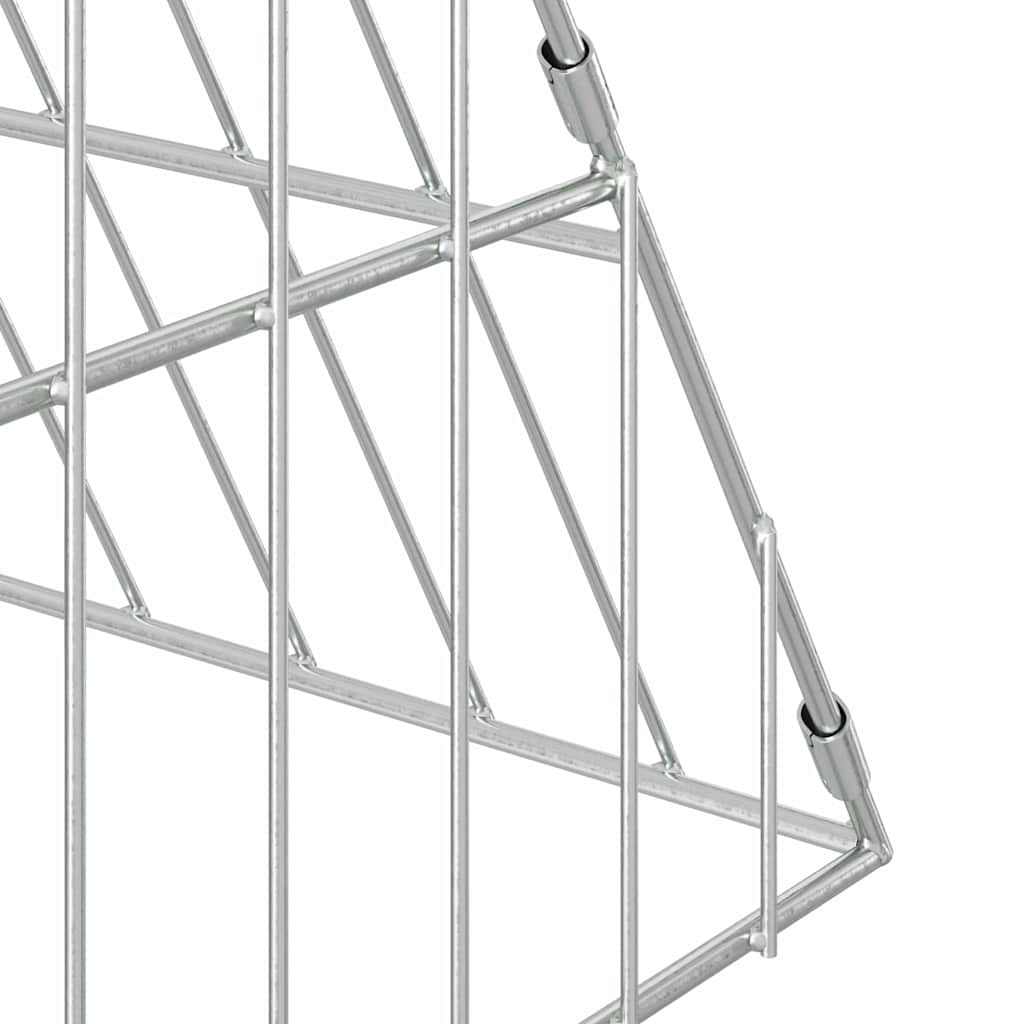 Gabbia per Conigli Argento 430 x 100 x 85 cm Acciaio zincato | homemem39