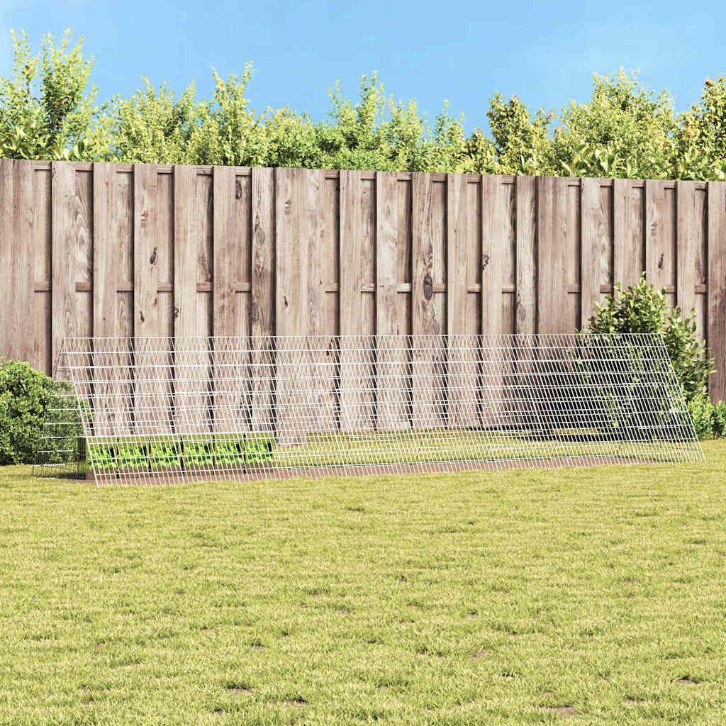 Gabbia per Conigli Argento 430 x 100 x 85 cm Acciaio zincato | homemem39