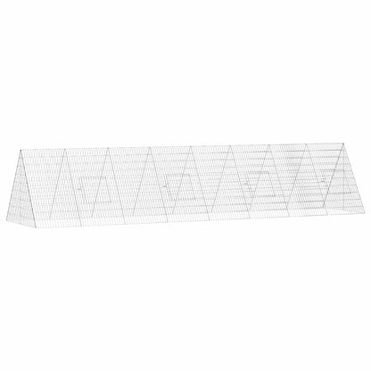Gabbia per Conigli Argento 430 x 100 x 85 cm Acciaio zincato