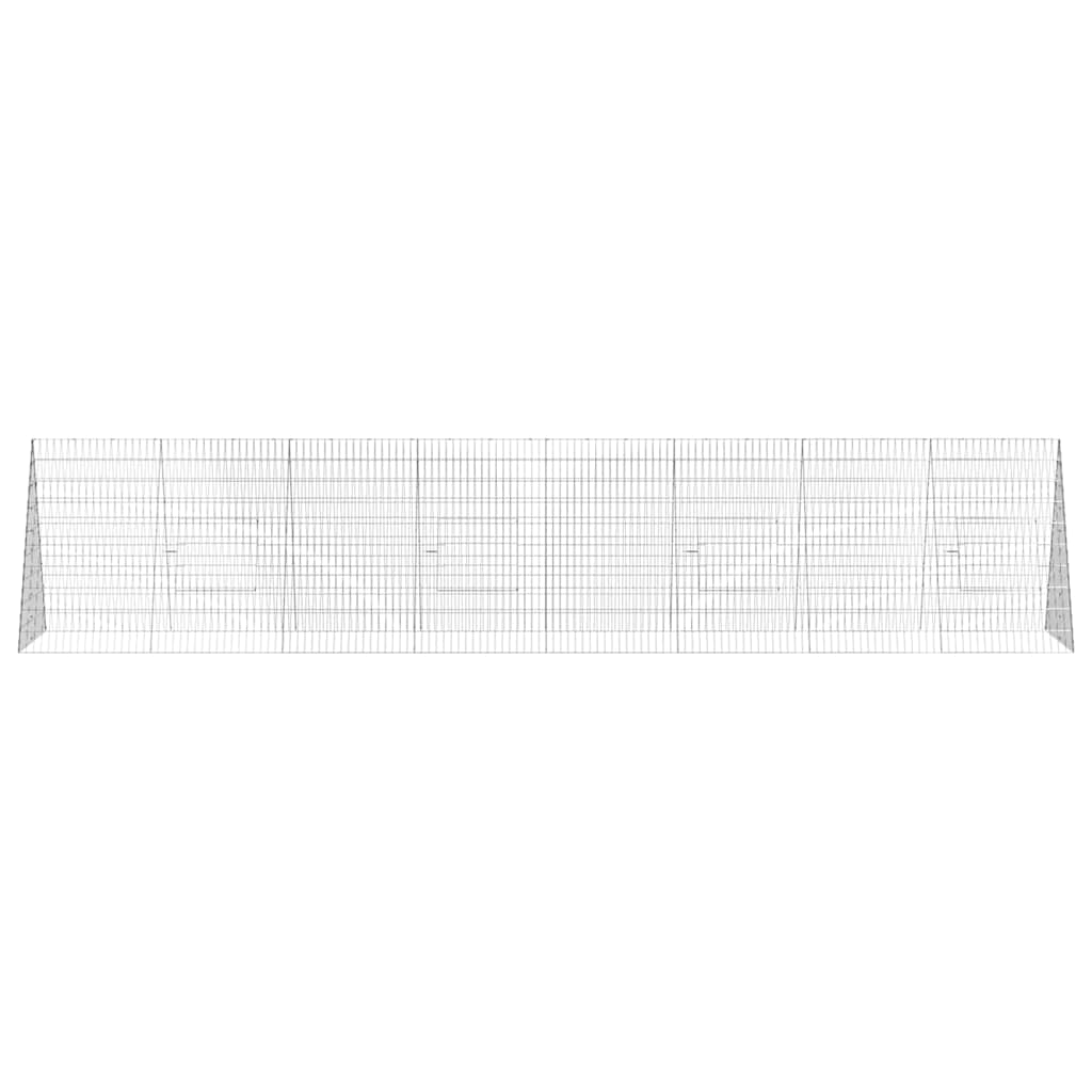 Gabbia per Conigli Argento 430 x 100 x 85 cm Acciaio zincato | homemem39