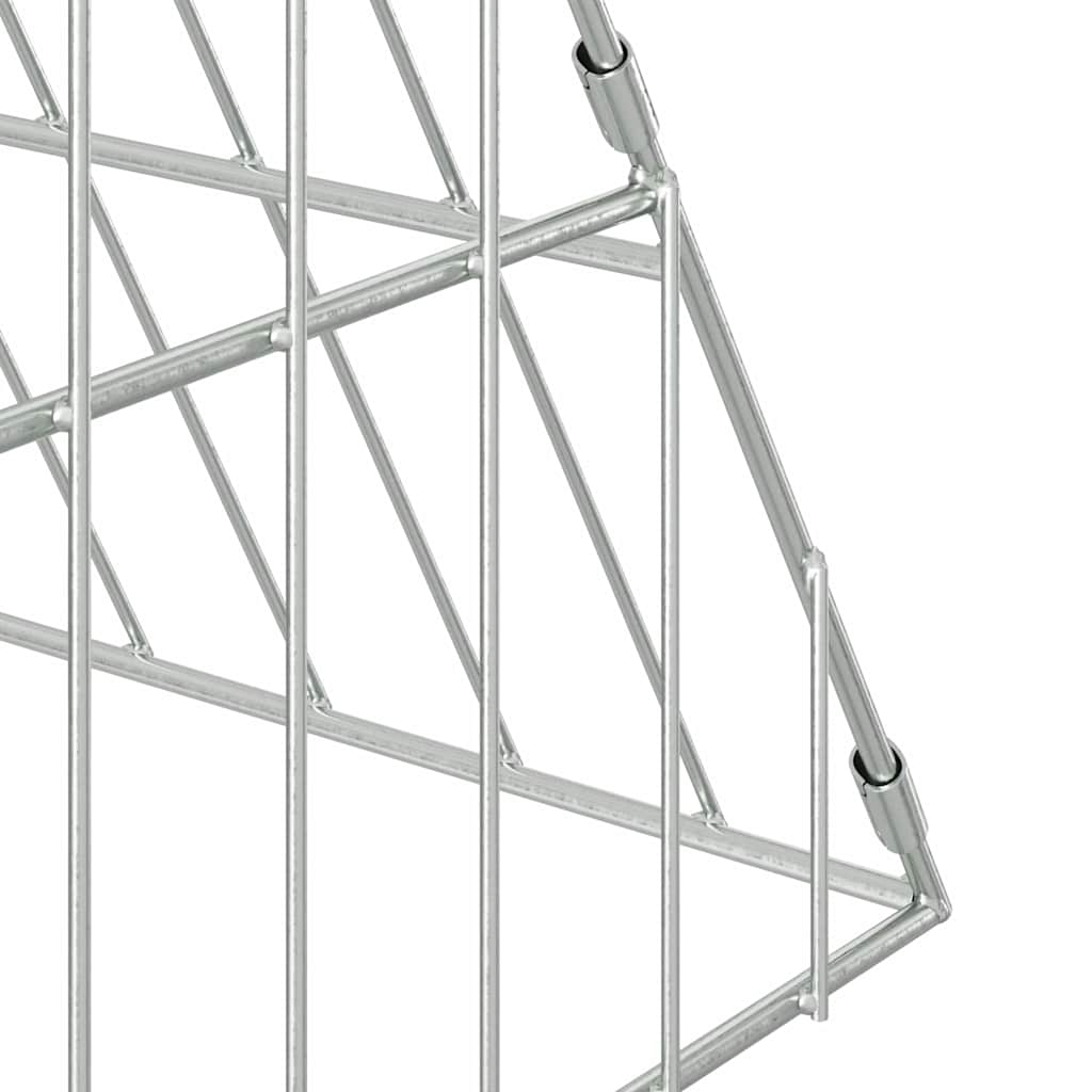 Gabbia per Conigli Argento 650 x 100 x 85 cm Acciaio zincato | homemem39