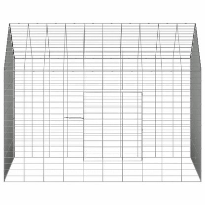 Gabbia per Conigli Argento 100 x 78 x 78 cm Acciaio zincato
