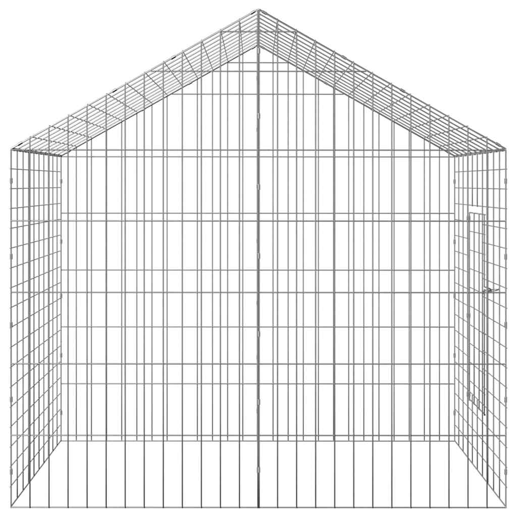 Gabbia per Conigli Argento 400 x 78 x 78 cm Acciaio zincato