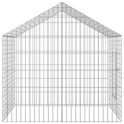 Gabbia per Conigli Argento 400 x 78 x 78 cm Acciaio zincato