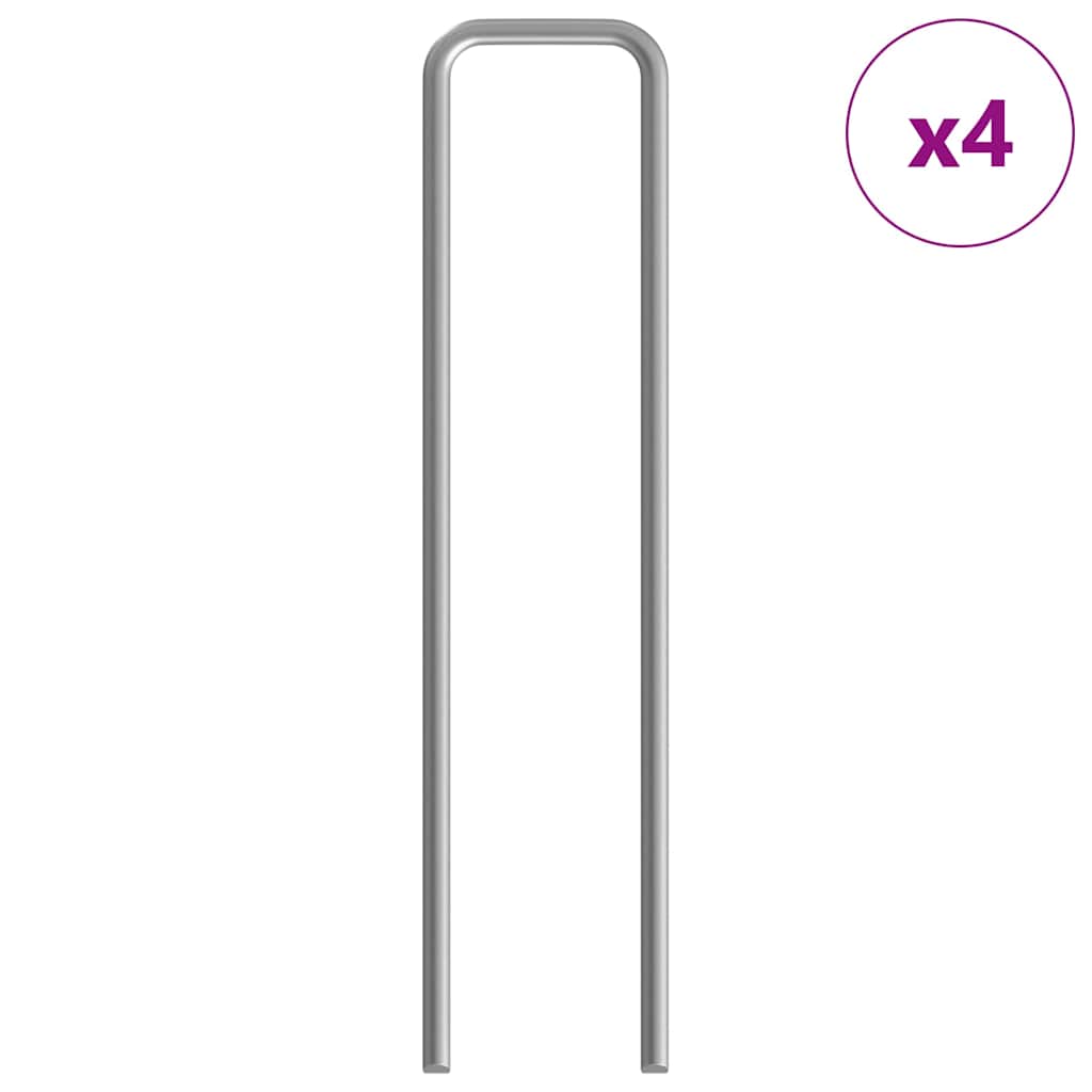 Gabbia per Conigli Argento 400 x 78 x 78 cm Acciaio zincato