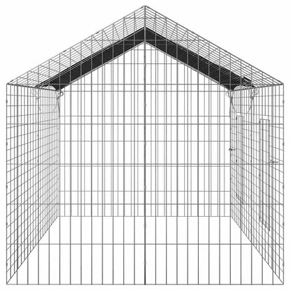 Gabbia per Conigli Argento 200 x 78 x 78 cm Acciaio zincato | homemem39
