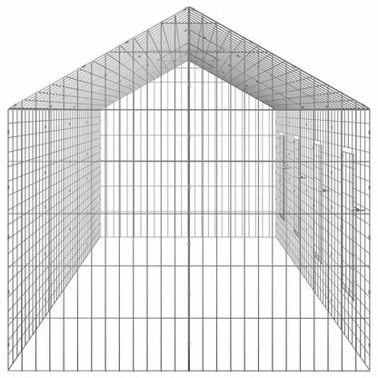 Gabbia per Conigli Argento 400 x 78 x 78 cm Acciaio zincato | homemem39