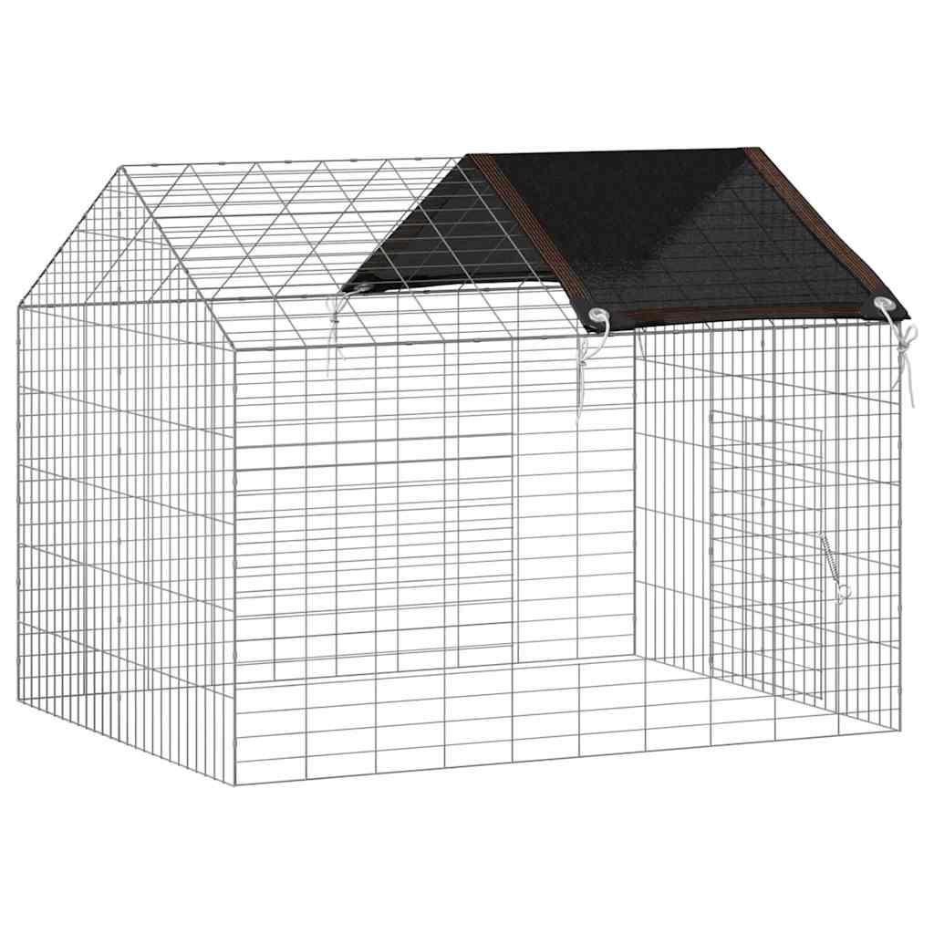 Gabbia per Conigli Argento 100 x 78 x 78 cm Acciaio zincato | homemem39