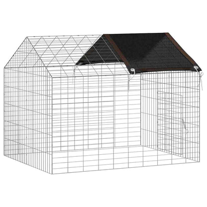Gabbia per Conigli Argento 100 x 78 x 78 cm Acciaio zincato