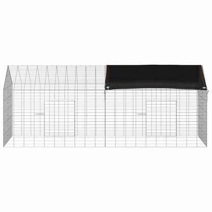 Gabbia per Conigli Argento 200 x 78 x 78 cm Acciaio zincato | homemem39