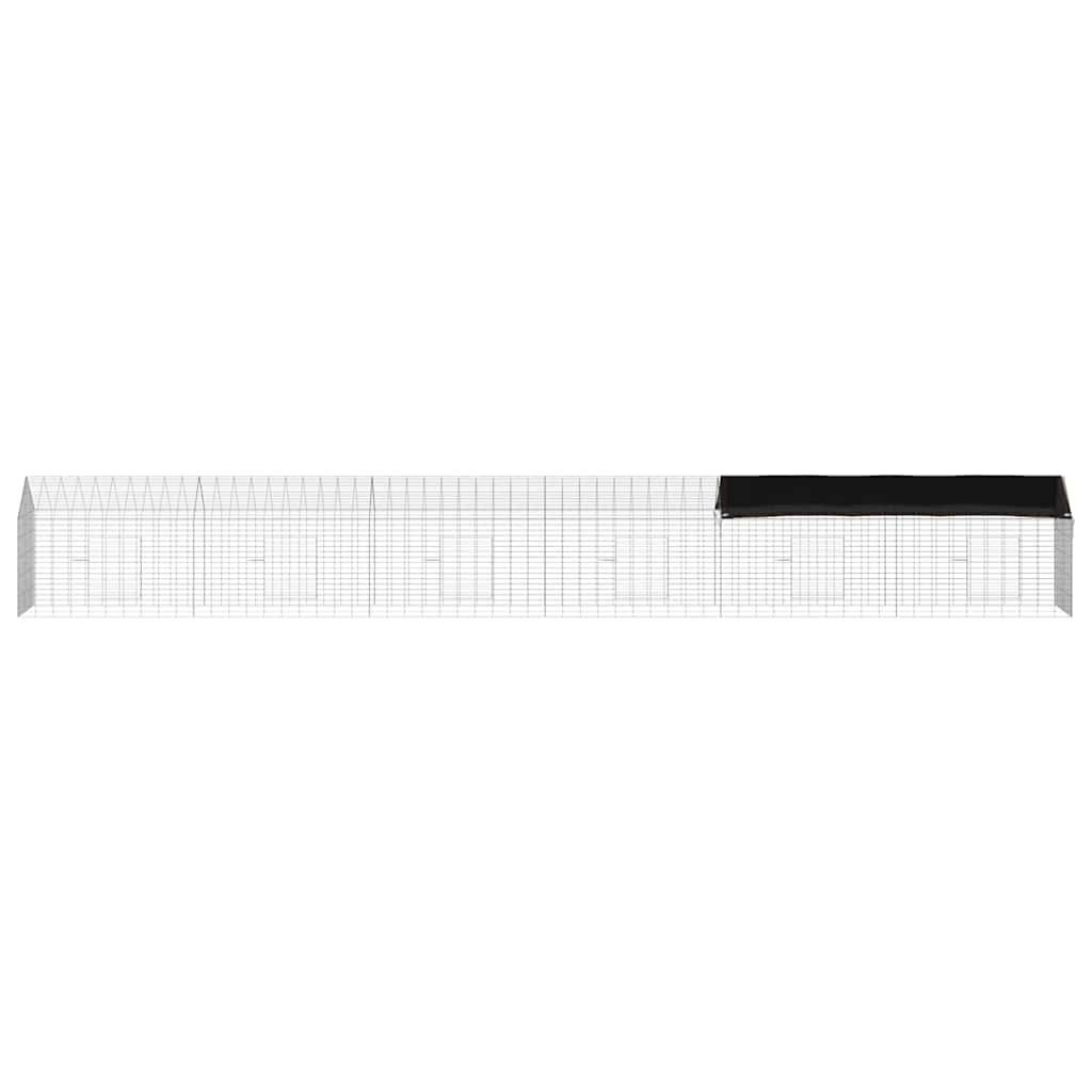 Gabbia per Conigli Argento 600 x 78 x 78 cm Acciaio zincato | homemem39