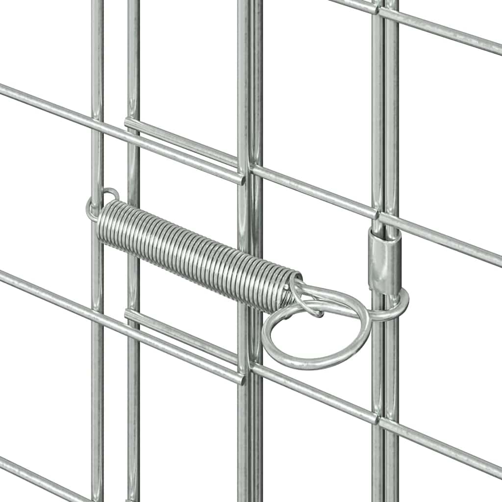Gabbia per Conigli Argento 100 x 100 x 210 cm Acciaio zincato | homemem39