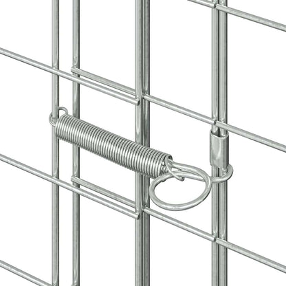 Gabbia per Conigli Argento 100 x 100 x 210 cm Acciaio zincato | homemem39