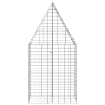 Gabbia per Conigli Argento 100 x 100 x 210 cm Acciaio zincato | homemem39